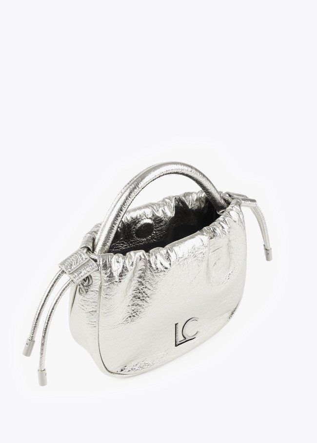 bandolera semisaco plata lola4
