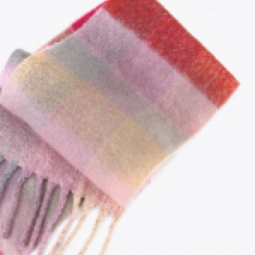 Bufanda maxi de lana multicolor, de Lola Casademunt