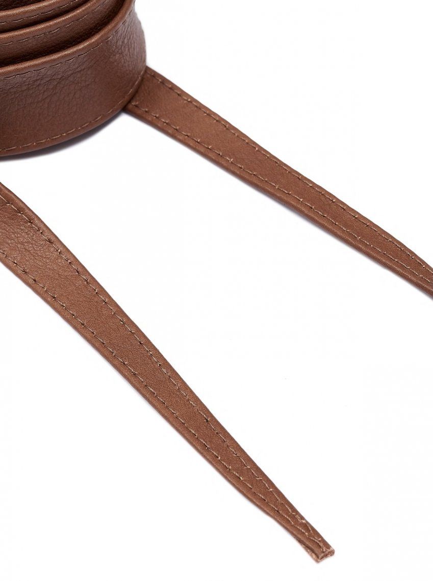 CINTURÓN DE PIEL ESTILO FAJÍN EN COLOR CAMEL DE RINASCIMENTO