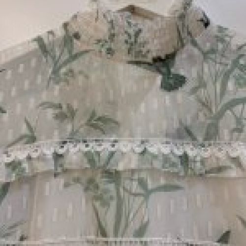 VESTIDO LARGO ROMÁNTICO ESTAMPADO PÁJAROS DE TED BAKER