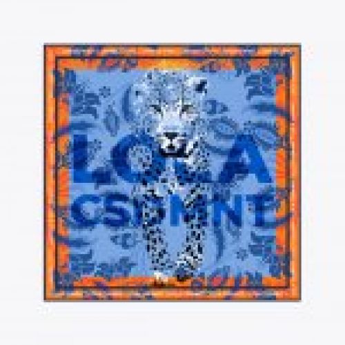 panuelo leopardo azul naranja lola