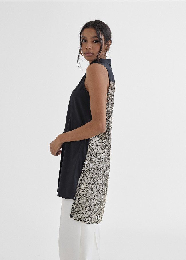 camisa negra espalda fantasia oror lola