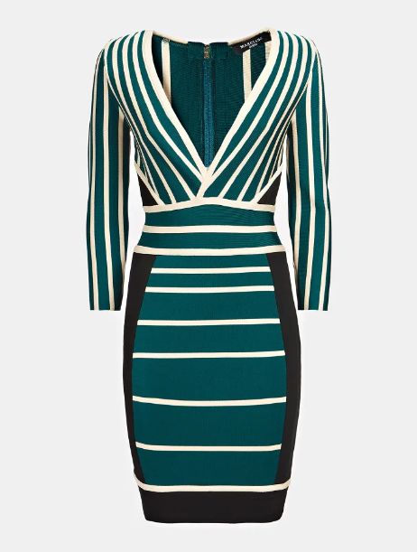 VESTIDO DE PUNTO ENTALLADO GUESS BY MARCIANO