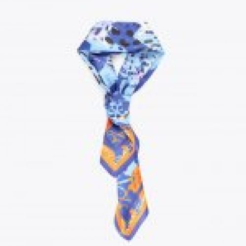 panuelo leopardo azul naranja lola3