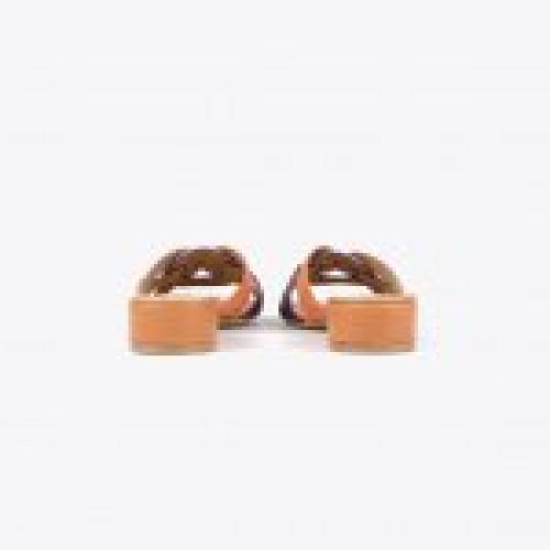 SANDALIA PLANA SNAKE PRINT MULTICOLOR DE LOLA CASADEMUNT