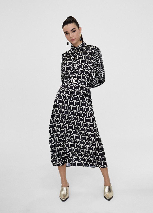 camisero monograma black and white lola5