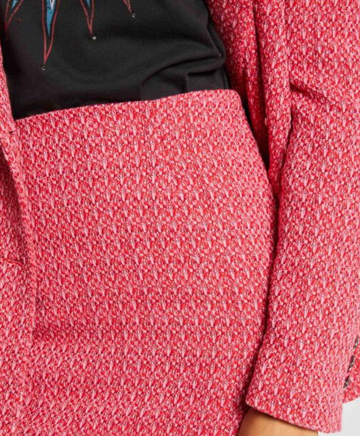 Falda de tweed en color rosa, de Morgan de Toi