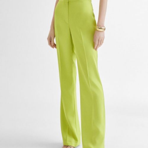 pantalon flare satinado lima lola
